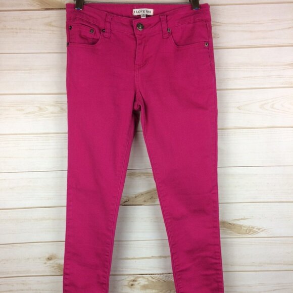 I love H81 Juniors Fuschia Jeans Size 25 - Picture 2 of 8